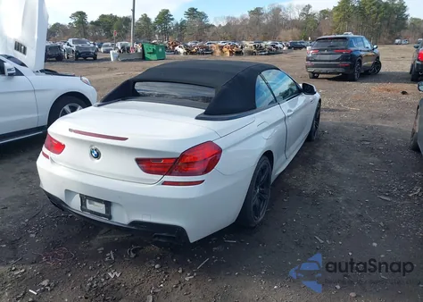 2015 BMW 650I из США, поврежденный, VIN WBAYP9C57FD169733